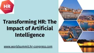 Transforming HR The Impact of Artificial Intelligence
