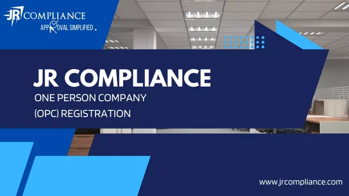jr compliance one person company opc registration