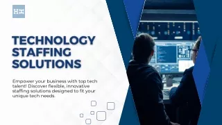 Find Top-Tier Tech Talent with Our Technology Staffing Solutions