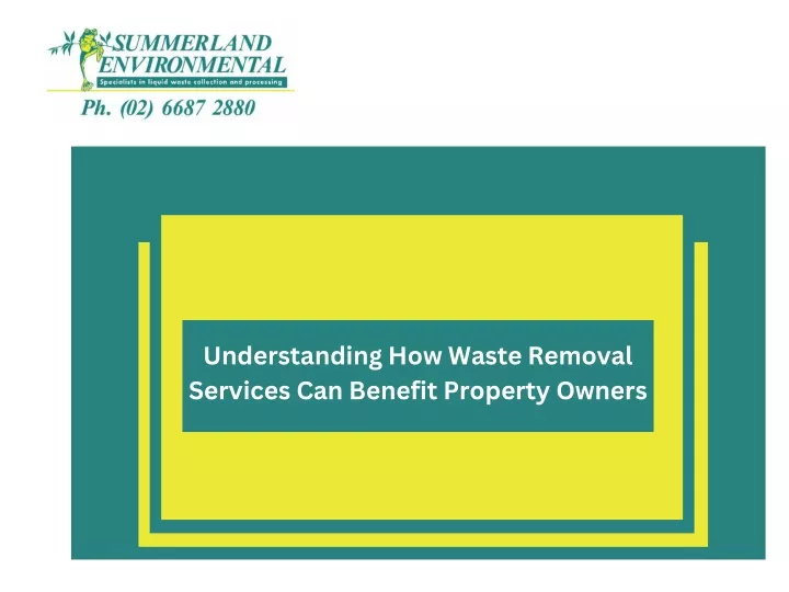 understanding how waste removal services