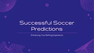 Successful Soccer Predictions