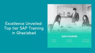 Excellence Unveiled: Top-tier SAP Training in Ghaziabad