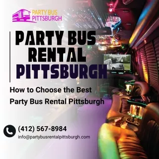 How to Choose the Best Pittsburgh Party Bus Rental