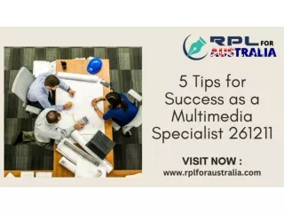 5 Tips for Success as a Multimedia Specialist 261211