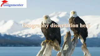 Geography dissertation help