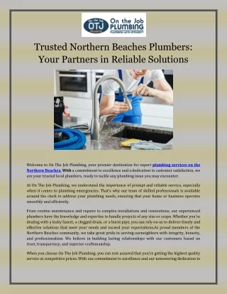 Trusted Northern Beaches Plumbers (3)