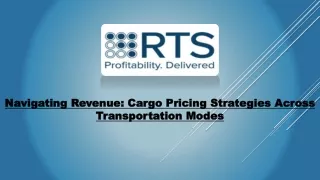 navigating revenue cargo pricing strategies
