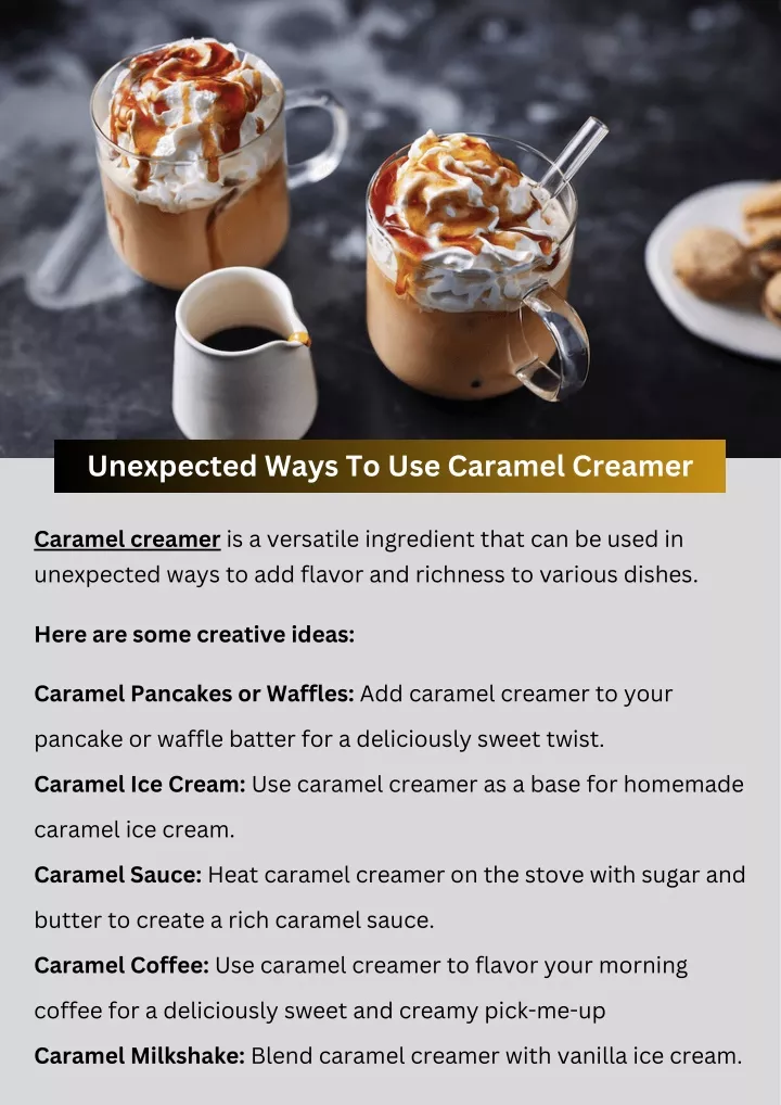 unexpected ways to use caramel creamer