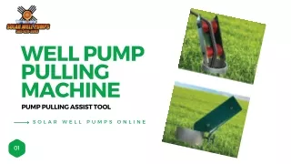 Unlocking Efficiency: The Power of a Well Pump Pulling Machine