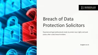 Breach of Data Protection Solicitors