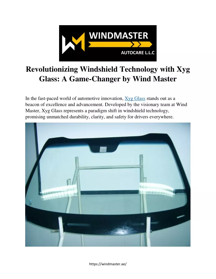 revolutionizing windshield technology with