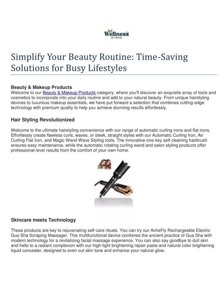 simplify your beauty routine time saving