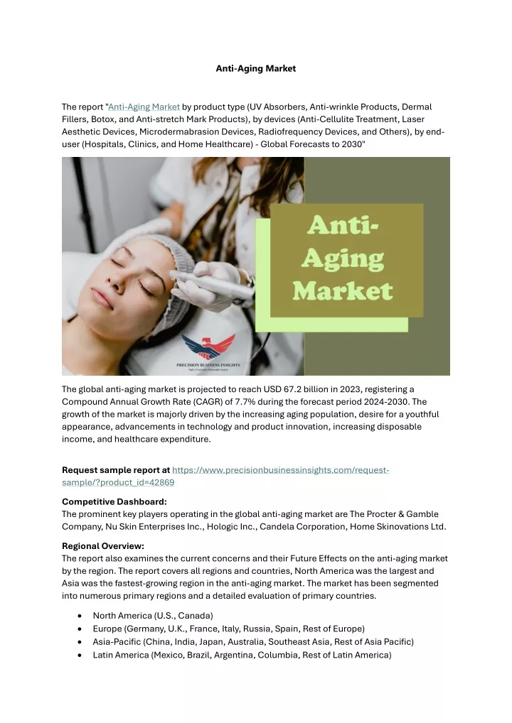 anti aging market