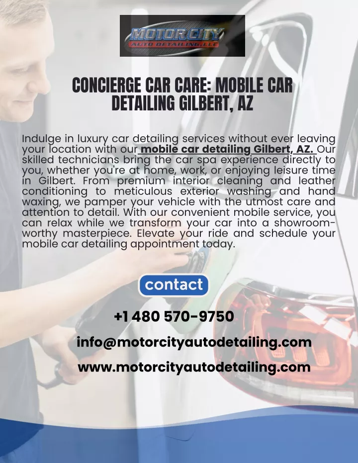 concierge car care mobile car detailing gilbert az