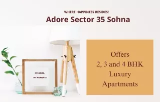 Adore Sector 35 Sohna E-brochure PDF