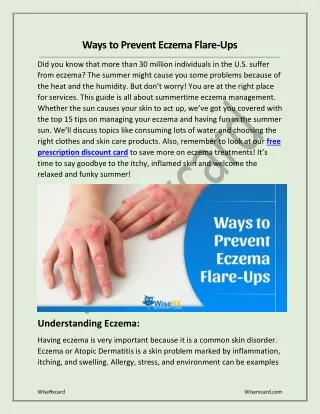 Ways to Prevent Eczema Flare-Ups