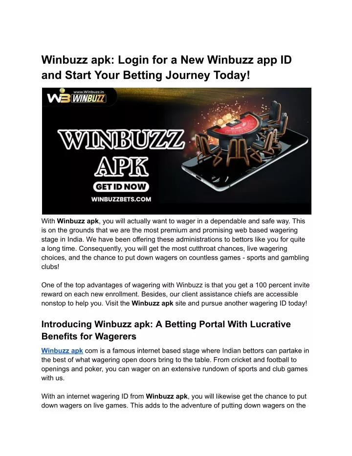 winbuzz apk login for a new winbuzz