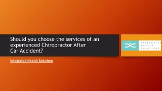 Should you choose the services of an experienced