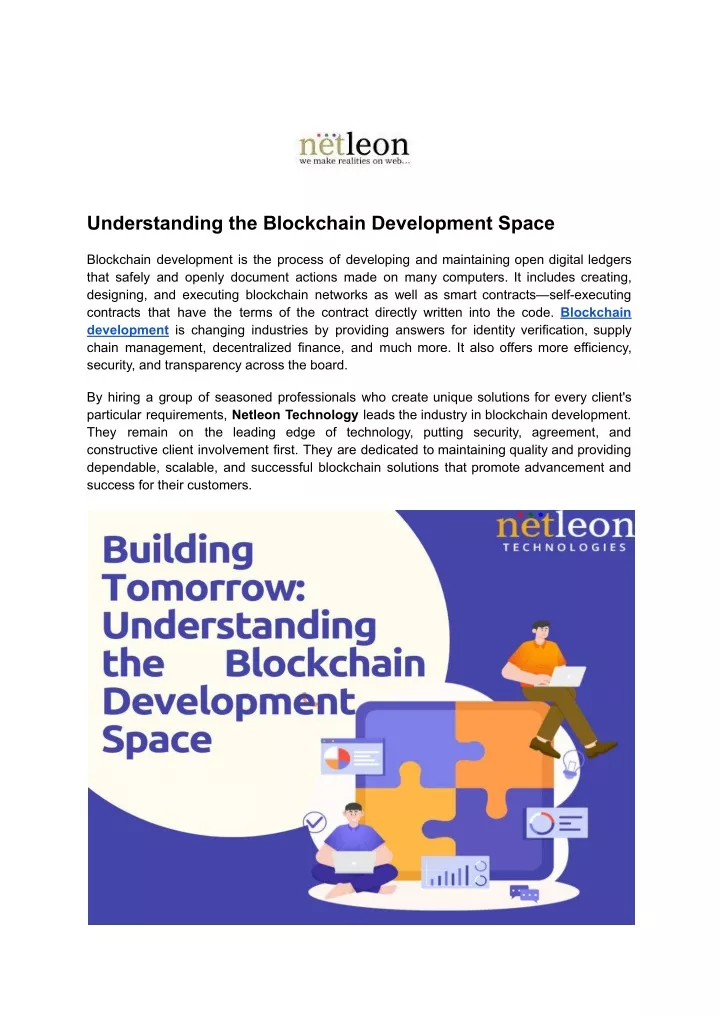 understanding the blockchain development space