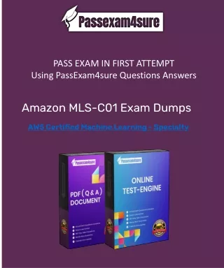 Pass the MLS-C01 Dumps PDF Passexam4sure