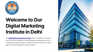 Digital Marketing Institute in Delhi