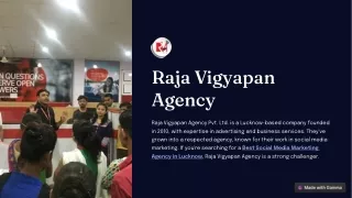 Advertising Company in Lucknow | Raja Vigyapan Agency Pvt. Ltd.