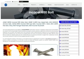 Inconel 600 Bolt