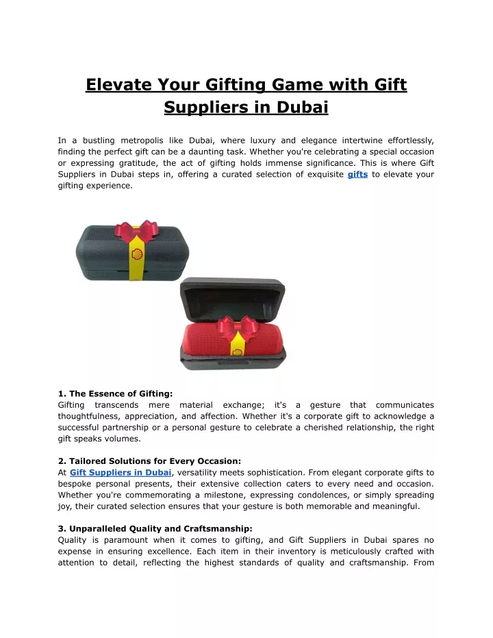 elevate your gifting game with gift suppliers