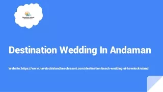 Destination Wedding In Andaman