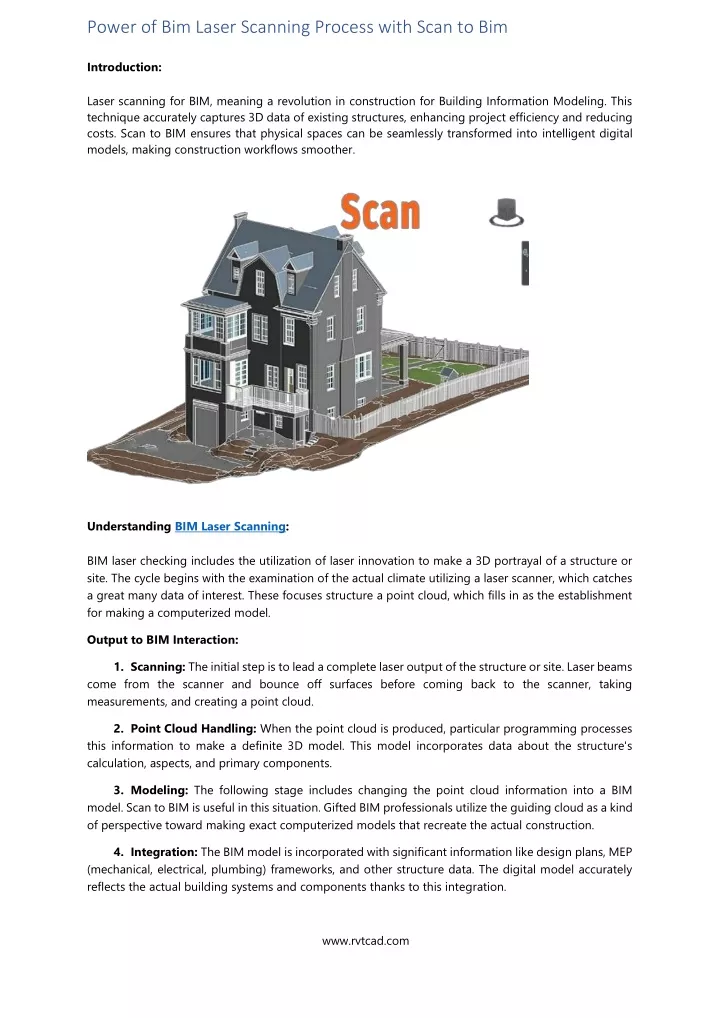 power of bim laser scanning process with scan