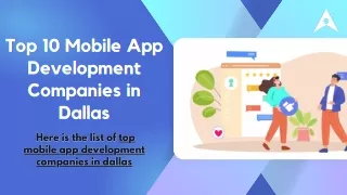 Top mobile app development companies in dallas