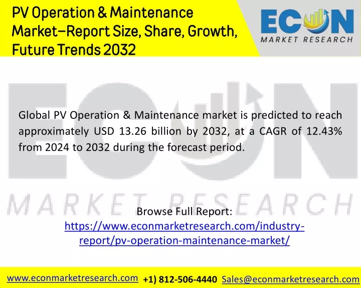pv operation maintenance market report size share