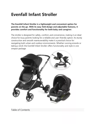 evenflo infant stroller
