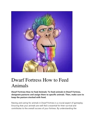 dwarf fortress how to feed animals