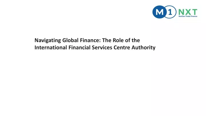 navigating global finance the role