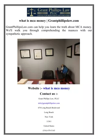 what is mca money grantphillipslaw com