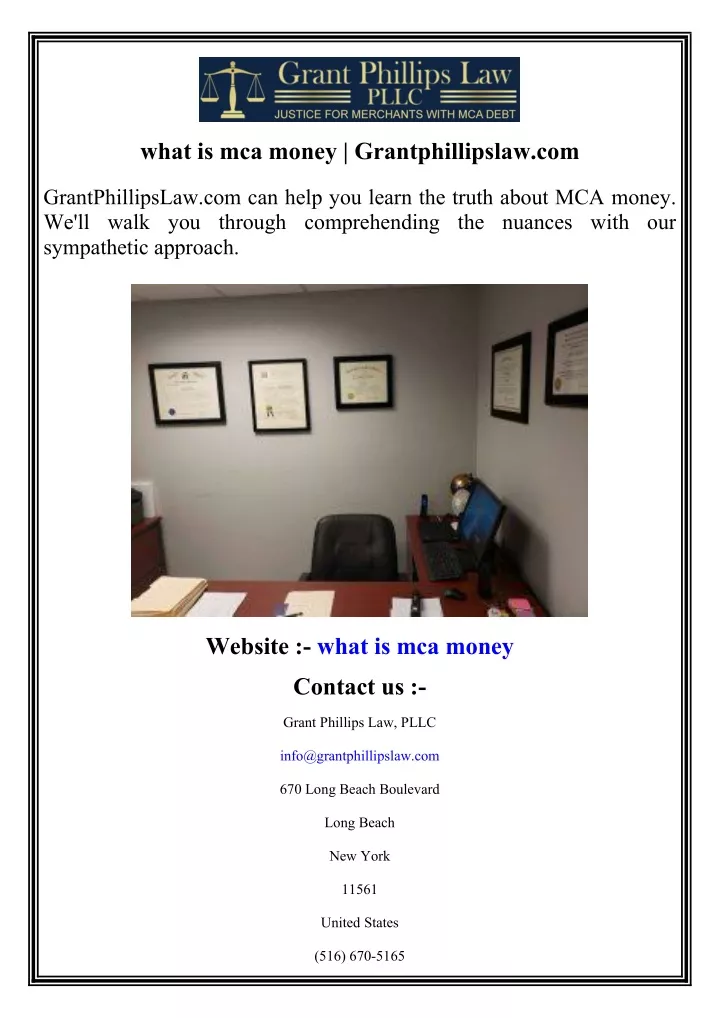what is mca money grantphillipslaw com