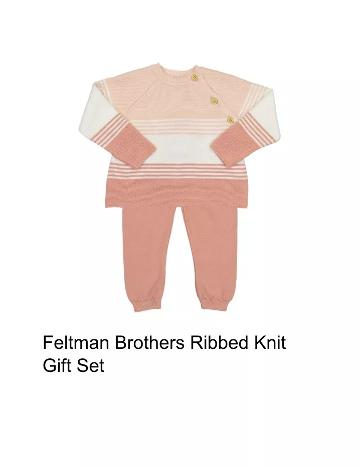 feltman brothers ribbed knit gift set