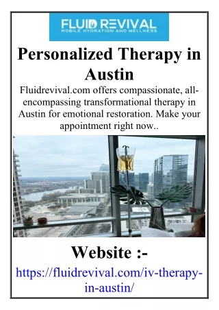 Personalized Therapy in Austin