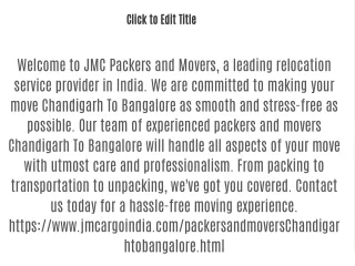 Packers and Movers from Chandigarh To Bangalore Packers and Movers Chandigarh To Bangalore