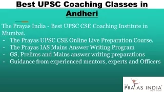 Top IAS coaching in Andheri