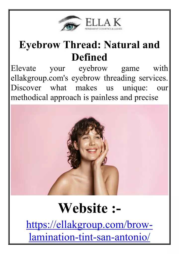 eyebrow thread natural and defined elevate your