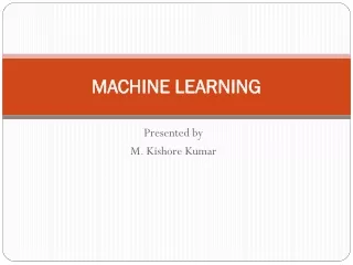 machine learning
