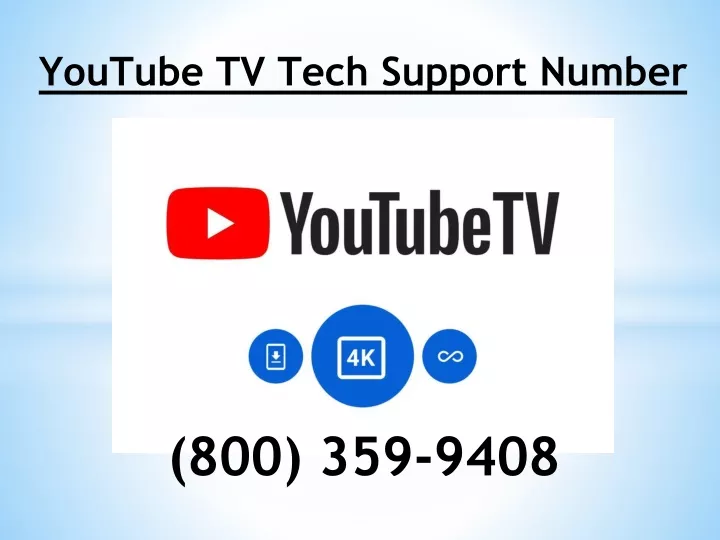 youtube tv tech support number