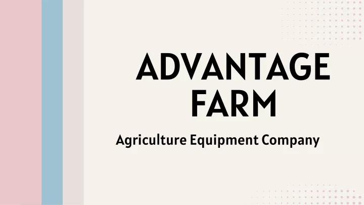 advantage farm agriculture equipment company