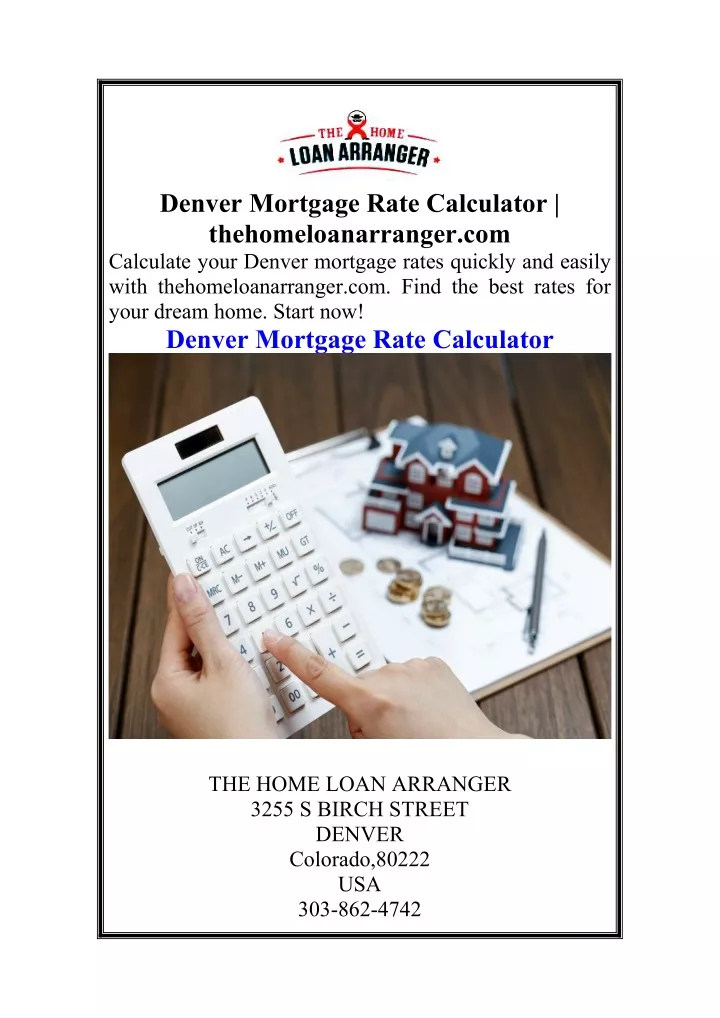 denver mortgage rate calculator