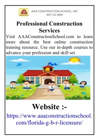 Professional Construction Services