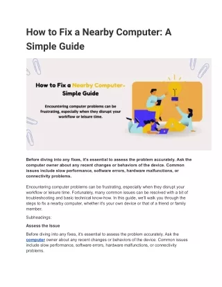 How to Fix a Nearby Computer_ A Simple Guide