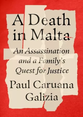 ❤[READ]❤ A Death in Malta: An Assassination and a Family's Quest for Justice