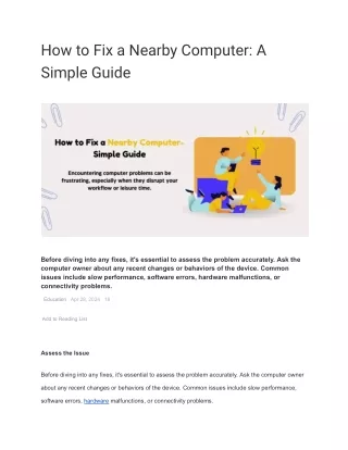 How to Fix a Nearby Computer_ A Simple Guide